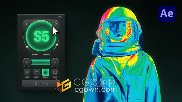 AE腳本Spectrum v1.0.2一鍵生成紅外熱成像夜視視覺(jué)效果