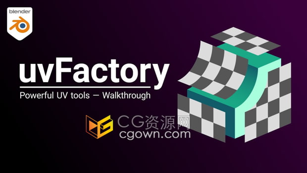 Blender插件uvFactory 4.3模块化UV工具