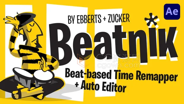 AE脚本Beatnik v1.06自动剪辑根据音乐节奏卡点时间重新映射