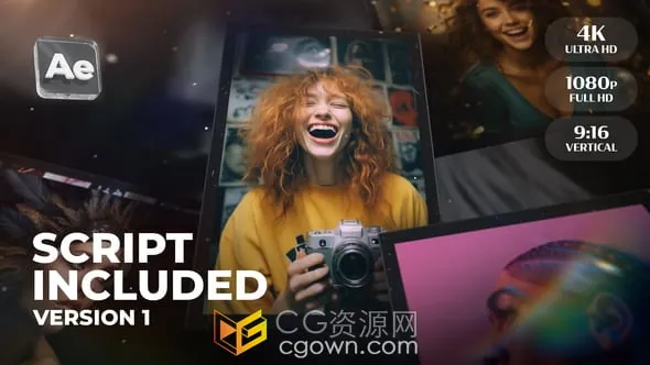 AE模板-4K旅行幻灯片时尚个人专辑照片相册-CG资源网 AE模板-4K旅行幻灯片时尚个人专辑照片相册