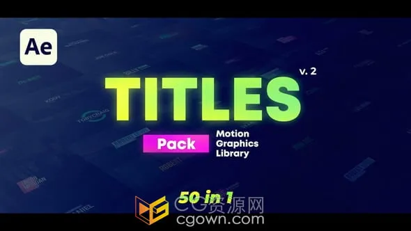 AE模板-50个高质量的动态标题适合时尚品牌企业宣传视频文字动画-CG资源网 AE模板-50个高质量的动态标题适合时尚品牌企业宣传视频文字动画