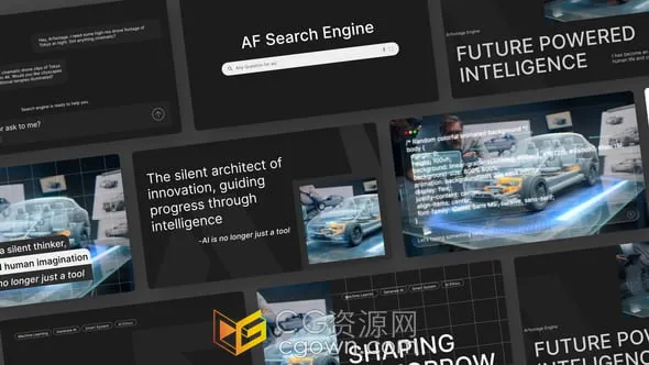 ChatGPT人工智能聊天机器人文字生成动画效果-AE模板