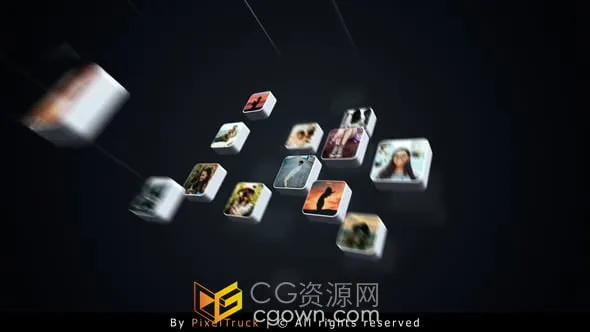 创意3D立体方块动画演绎品牌标志LOGO片头-AE模板-CG资源网 创意3D立体方块动画演绎品牌标志LOGO片头-AE模板