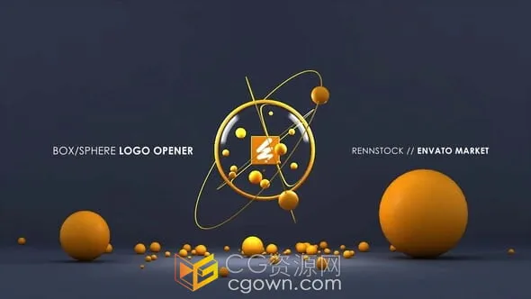 3D球体图形动画效果演绎LOGO视频片头-AE模板-CG资源网 3D球体图形动画效果演绎LOGO视频片头-AE模板