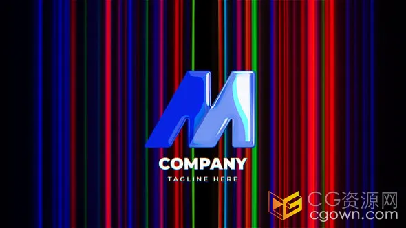 RGB故障线条动画LOGO视频片头-AE模板-CG资源网 RGB故障线条动画LOGO视频片头-AE模板