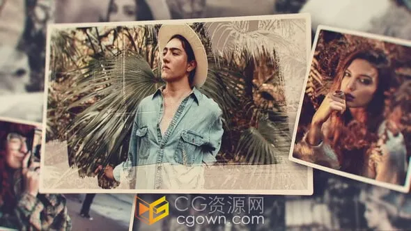 回忆照片幻灯片电子视频相册动画-AE模板