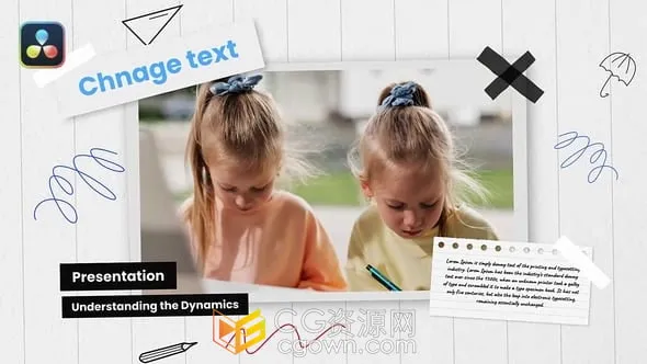 12個模塊化場景展示學習教育培訓材料學術報告-DR達芬奇模板