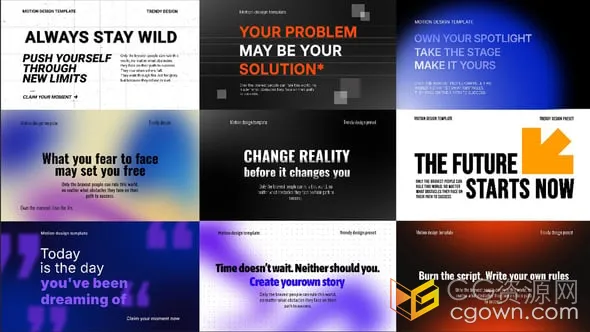 PR模板-9种打字机效果幻灯片专业可编辑的打字输入动画文本-CG资源网 PR模板-9种打字机效果幻灯片专业可编辑的打字输入动画文本