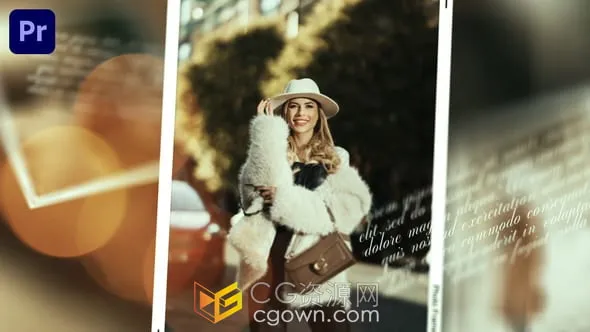 散景光效经典优雅回忆照片幻灯片视频相册-PR模板-CG资源网 散景光效经典优雅回忆照片幻灯片视频相册-PR模板