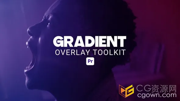 PR模板-独特的复古色彩10个半色调梯度叠加效果