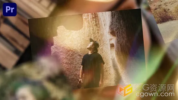 PR模板-柔和过渡漏光怀旧视觉效果家庭视频相册情感照片幻灯片