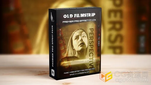 复古老式旧电影胶片幻灯片视频动画-PR模板-CG资源网 复古老式旧电影胶片幻灯片视频动画-PR模板