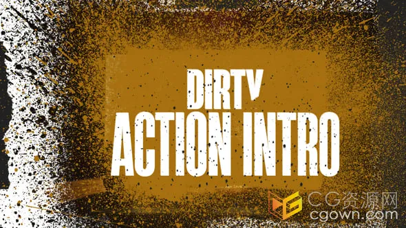 抽象粗糙纹理飞溅滴墨镜头适合动作介绍运动包装城市活动健身视频-AE模板