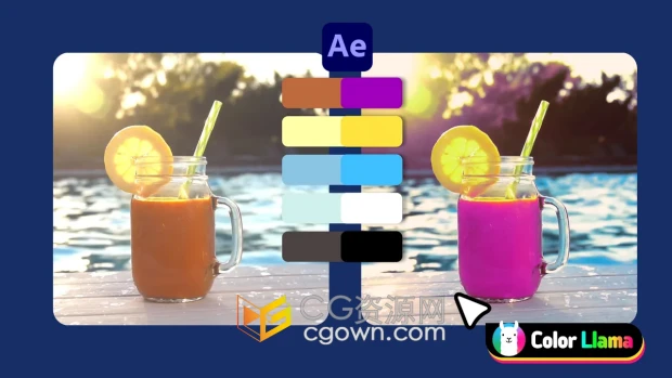 AE/PR插件Color Llama V1.0.1视频局部风格化调色工具+视频教程