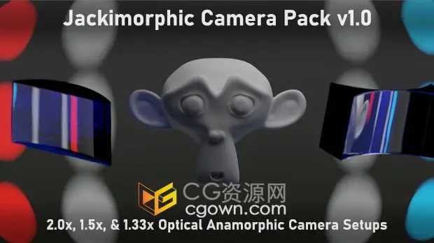 Blender插件Jackimorphic Camera Pack V1.0.3模拟真实摄像机+视频教程