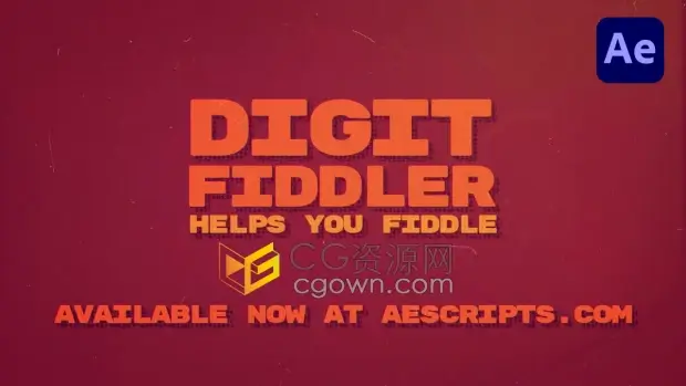 Mac版AE插件Digit Fiddler v1.4.0制作时间百分比数字滚动动画