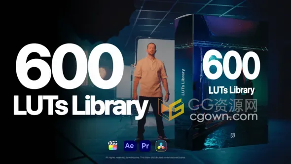 600组风格视频与照片专业调色LUTs预设包免费下载