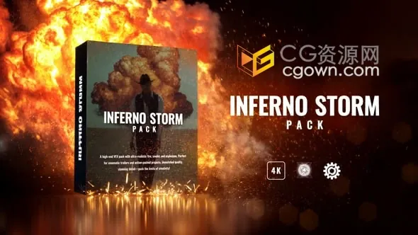 AE脚本视觉特效预设包火焰烟雾爆炸效果合成素材