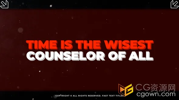 12组3D文本动画文字标题效果预设-DR达芬奇模板