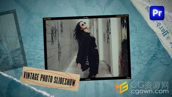 复古照片幻灯片怀旧视频相册动画-PR模板-CG资源网 复古照片幻灯片怀旧视频相册动画-PR模板