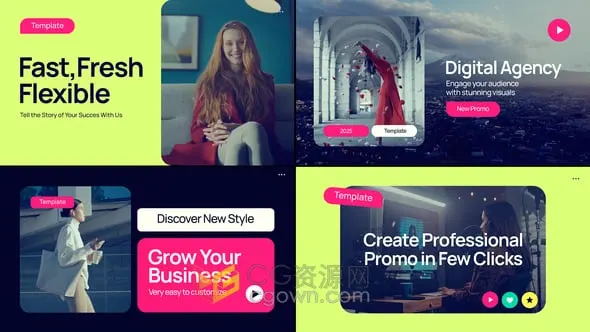 创意视频片头动画制作-AE模板免费下载