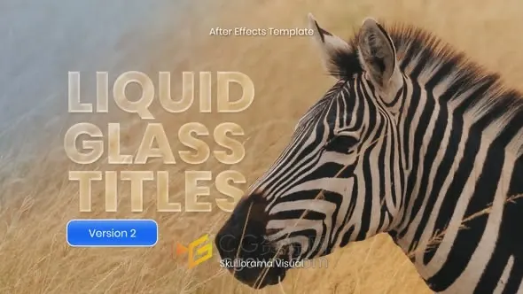 12组液态玻璃效果文字标题动画设计-AE模板