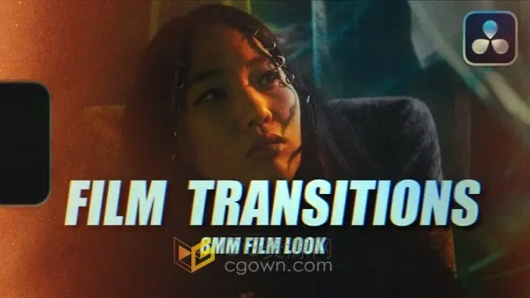 20种8mm胶片风格的胶片刻录过渡含水平和垂直版本DR达芬奇转场模板