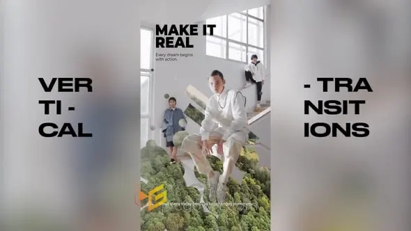 创意文字标题动画转场效果短视频-AE模板