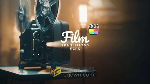 12种电影胶片漏光视频转场预设FCPX插件Film Transitions