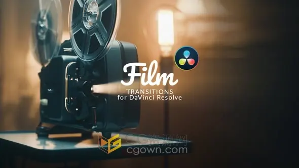 达芬奇模板-电影胶片转场过渡动画DaVinci Resolve