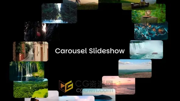 简约现代照片轮播幻灯片动画视频AE模板-CG资源网 简约现代照片轮播幻灯片动画视频AE模板