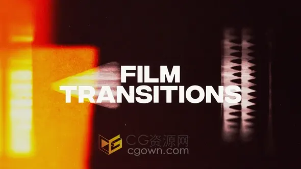 胶片叠加漏光视频转场过渡PR模板