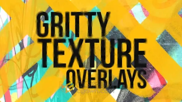 砂砾纹理阄叠加层PR模板Gritty Texture Overlays