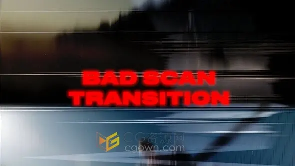 信号差检测错误扫描画面特效视频转场-PR模板