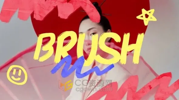 100+组画笔定格动画字母和元素效果视频-AE模板