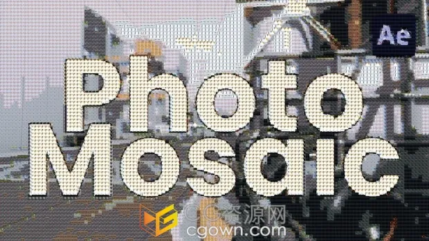 AE/PR插件Photo Mosaic v1.0.1生成马赛克照片视频墙+视频教程