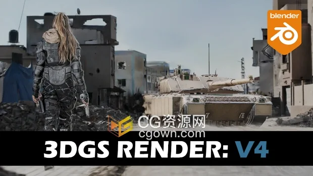 Blender模插件3Dgs Render By Kiri Engine V4.1.0将Gaussian Splatting技术集成工具