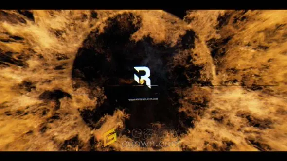 大气震撼镜头晃动冲击感火焰燃烧LOGO片头-AE模板