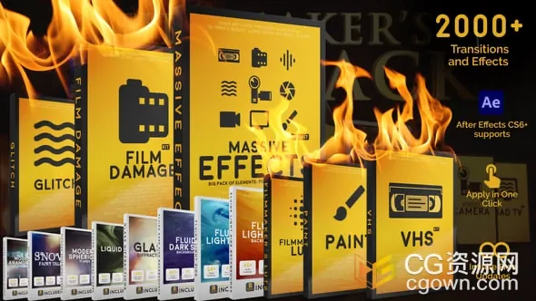 2000+大量垂直效果元素包免费下载-AE&PR模板