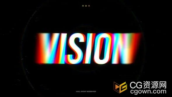 AE模板免费下载12个场景抖动扭曲粗体标题RGB文本动画