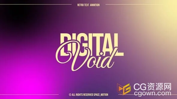 复古文字动画动感排版海报片尾字幕标题-PR模板