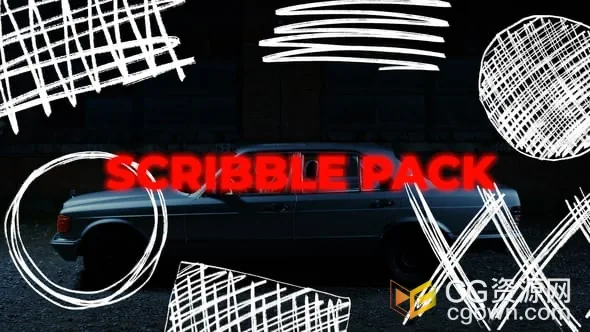 18个手绘涂鸦贴纸元素动画免费下载PR模板