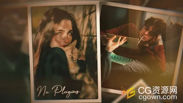 美好回忆相册照片幻灯片动画视频-PR模板下载