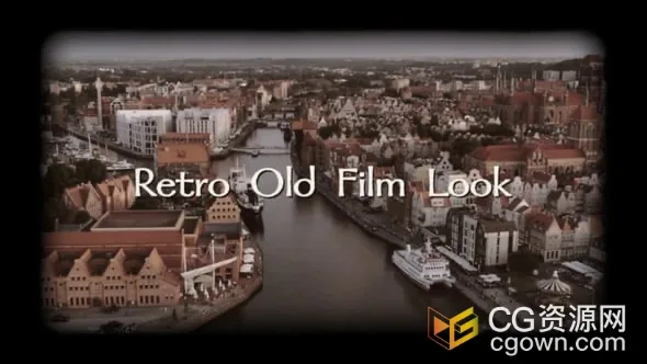 视频画面带有复古怀旧的感觉风格生成-PR模板