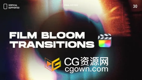 15种胶片光晕视频转场过渡特效支持宽屏与竖屏-FCPX插件