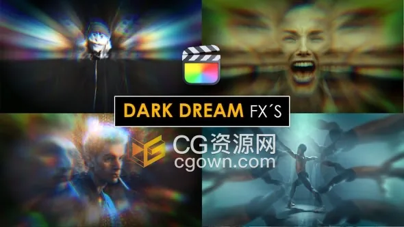 FCPX插件-14种黑暗梦境幻想视觉效果Dark Dreams Effects