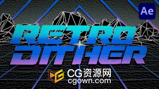 AE插件RetroDither v1.12复古游戏机8bit比特像素风格化
