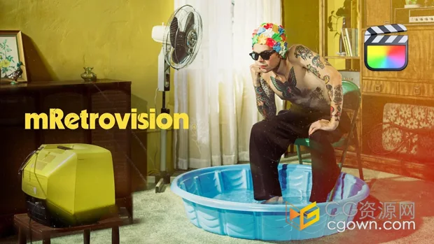 71组模拟复古怀旧老录像带胶片视觉效果动画-FCPX插件