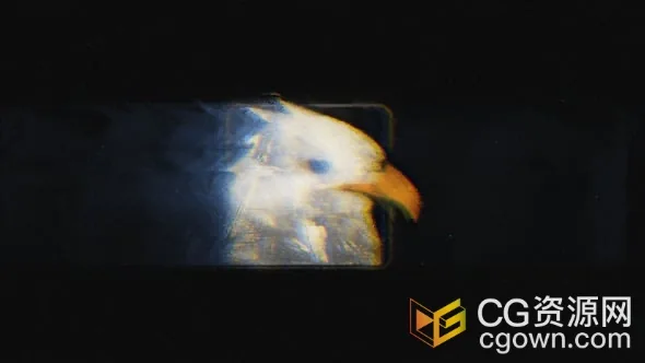 抽象噪点绘画纹理失真RGB故障LOGO视频片头AE模板