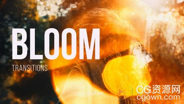 金黄灼烧漏光视频光效转场过渡Bloom Transitions AE模板-CG资源网 金黄灼烧漏光视频光效转场过渡Bloom Transitions AE模板